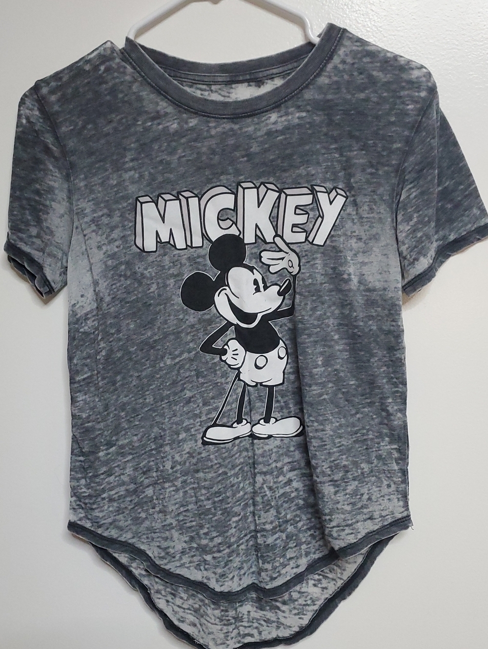 Disney Gray Mickey Short Sleeve Tee